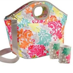 Thirty One Thermal Island Damask Tote Koozies